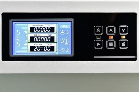 4x750ml أرضية واقفة مشغل الطرد المركزي المبرد 0-22000rpm قابل للتعديل