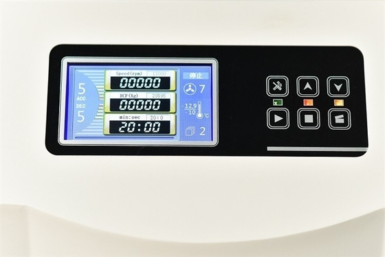 21000r/min مستوى الضوضاء في أجهزة الطرد المركزي المبردة على الطاولة 58dB